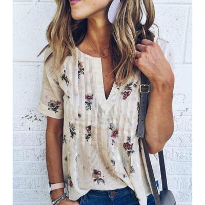 

Women Blouses Shirts 2017 Summer Elegant Sleeveless Flowe Print Shirt Ladies Tops Plus Size Female Clothing