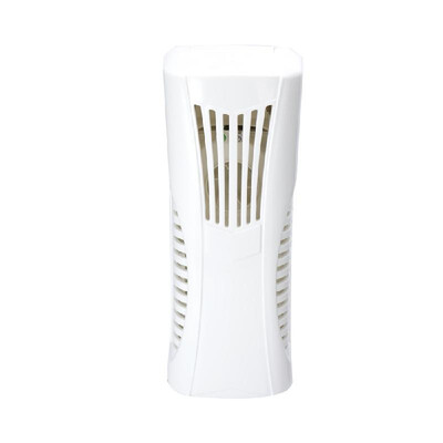 

Pure White Fan Type Essential Oil Fragrance Machine Wall-mounted Tabletop Dual Purpose Automatic Air Freshener with Light Sensor a