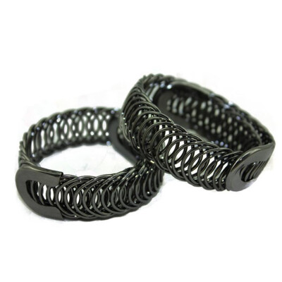 

Punk Adjustable Open Bracelets Bangles Women Metal Braided Party Jewelry Gifts