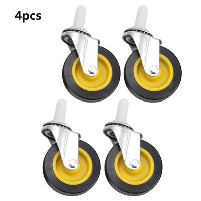 

Greensen 4pcs 3" Swivel Caster Wheels Lightweight PVC Caster with Rubber Sleeve for Cart Trolley