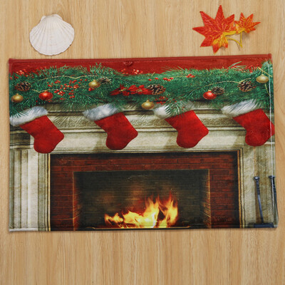 

Tailored Merry Christmas Welcome Doormats Indoor Home Carpets Decor 60x90CM