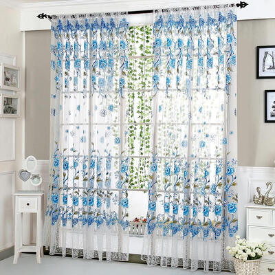 

Peony Curtain Living Room Bedroom Home Door Window Curtain