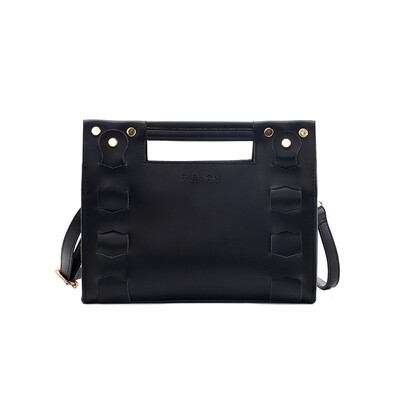 

Sen womens bag 2019 new fashion saddle bag solid color simple casual wild tide Korean version of the shoulder slung packet