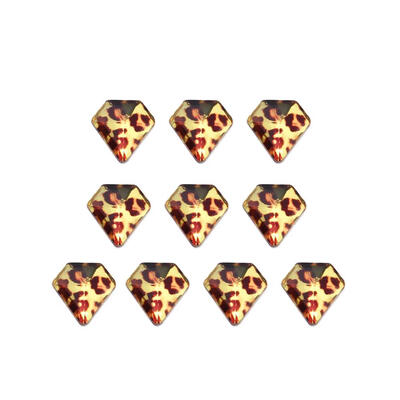 

10pcs 3D Leopard Print Nail Art Rhinestones Rivets ​DIY Manicure Studs Char