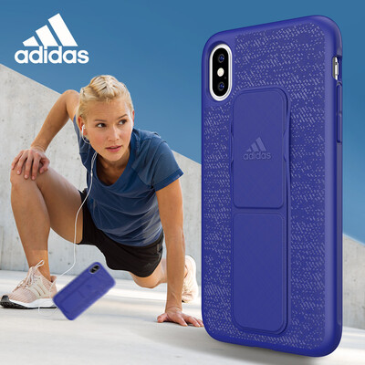

Adidas Apple iPhone XXs58 inch sports series comes with buckle bracket one sports running fitness non-slip shatter-resistant protective cover blue