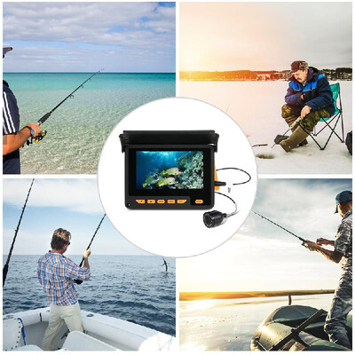 

LCD Fish Finder Lixada 20M 1000TVL Fish Finder Underwater Ice Fishing Video Camera 43" LCD Monitor 8 Infrared IR LED Night Vision