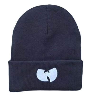 

Acrylic Tocas CLAN WU Unisex Black Winter Beanie Hats New Women Modern Gorro TANG Caps Men Unique