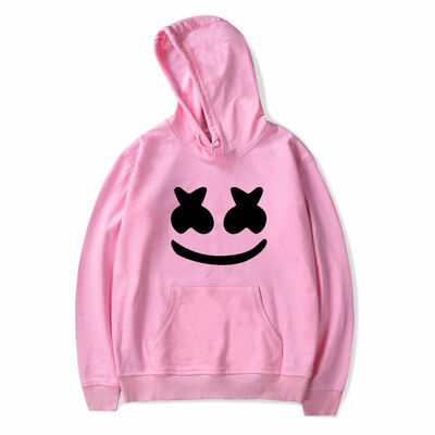 

Men Smiling Face Hoodie Slim Hooded Sweatshirts Sport Sweater Pullover Outwear