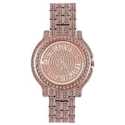 

Fashion Bling Diamond Watch WomenS Stainless Steel Quartz Wristwatch Ladies Luxury Gold Watches Rhinestone Reloj Mujer