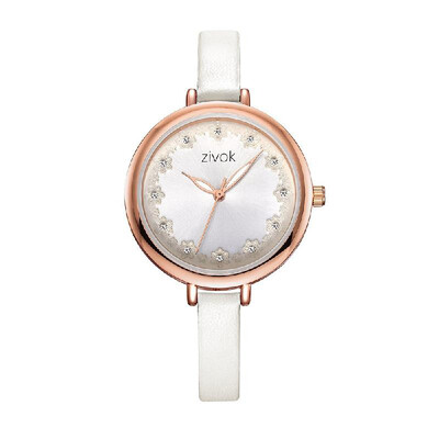 

ZIVOK Women Quartz Wrist Watch PU Leather Vintage Watch World Time Display for Office Lady with Gift Box