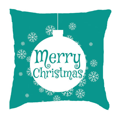 

Tailored Merry Christmas Short Plush Pillowcase Sofa Pad Set Home Decoration 18x18 Inch