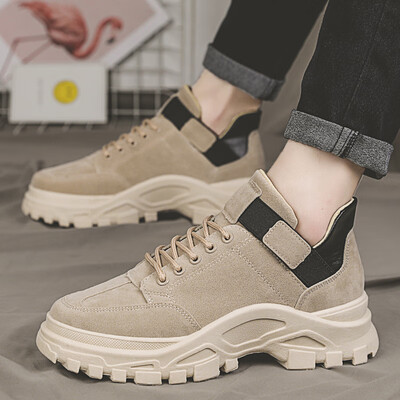 

Mens Shoes Autumn Korean Edition British Wind High Help Martin Boots