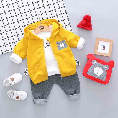 

Autumn Baby Boy Girl Long Sleeve Letters T-shirt Hoodie Cartoon Sweatshirt Trousers Casual Outfits