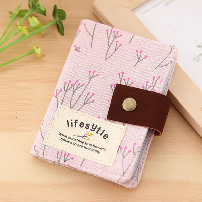 

2018 New Style Fashion Print ID Credit Card Holder Case Cavans Women Hasp Holders Letter Pocket Bags