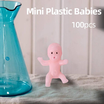 

100pcs Mini Baby Mini Plastic Babies for Baby Shower Ice Cubes Game Babies Party Decorations