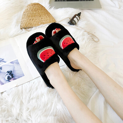 

Rose Womens Casual Fruit Slippers Non-Slip Shoes Wild Slippers Home Slippers