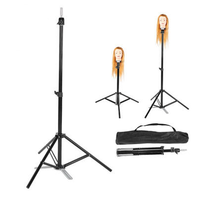 

Greensen Mannequin Head Tripod Stand Holder Adjustable Salon Model Hairdressing Training Head Holder
