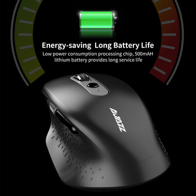 

Ajazz i660T Multi-Mode Rechargeable Mouse BT40 24G Wireless USB Optical Mouse Type-C Port Mouse for Mac Notebook Desktop Black