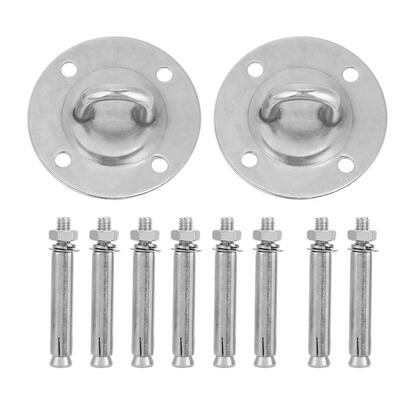 

Greensen Stainless Steel Mount Anchor & Bolts Ceiling Buckle Hook Fixed Disc for Yoga Hammock