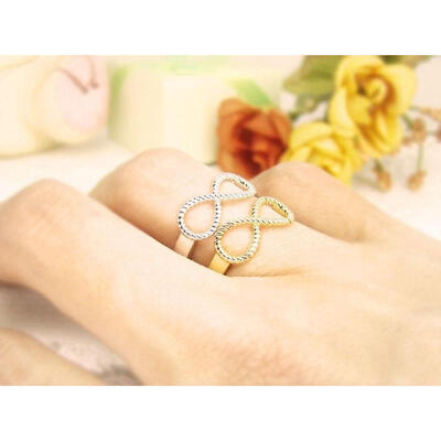 

Fashion Ring Letter Best Friends Engraved Friendship Infinity Ring Women Jewelry Gold Silver