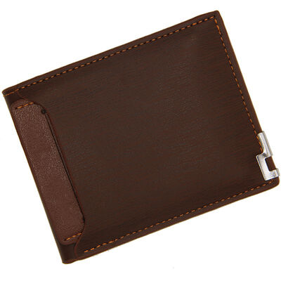 

Mens Ultrathin Slim Wallets Fashion Leather Short Coin Purse Wallets Quality Designer ID Plug-in Credit Card Holder Purse Wallet
