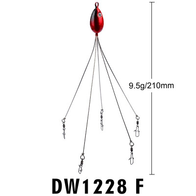 

New Hot Umbrella Fishing Lure Rig 5 Arms Alabama Rig Head Swimming Bait Fishing Group Lure Snap Swivel Fishing Tackle