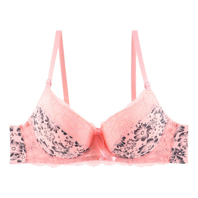 

〖Follure〗Fashion Sexy Gathering Ladies Bra C Cup Lace Printed Coloured Underwear Bra