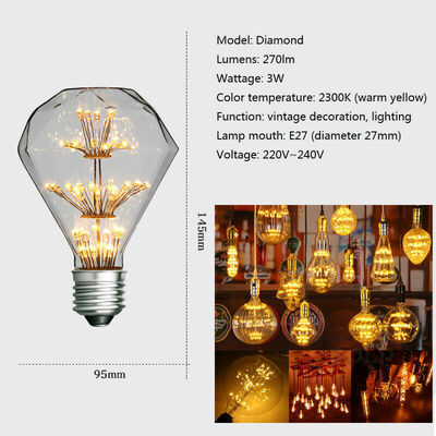 

E27 Vintage Retro Filament Edison Screw Antique Industrial Lamp Light Bulb 3W US