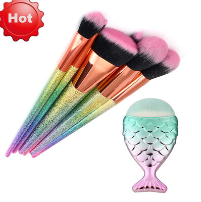 

Toponeto 7PCS Make Up Foundation Eyebrow Eyeliner Blush Cosmetic Concealer Brushes
