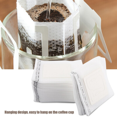 

Greensen 50pcsSet Drip Bags Hanging Cup Disposable Filter Non-woven Coffee Tea Making ToolDrip Bag Coffee Filter Bag