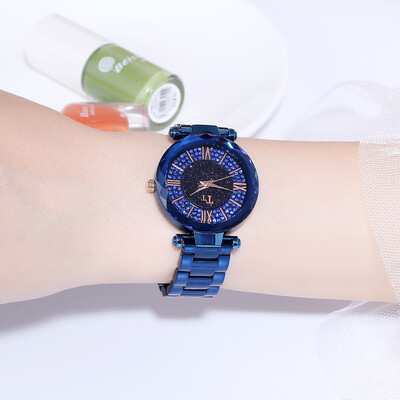 

TT starry diamond rhinestone starry ladies watch simple waterproof female watch trend steel watch