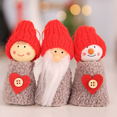 

New Year Santa Claus Christmas Tree Dolls Hanging Decor Home Party Ornaments Set