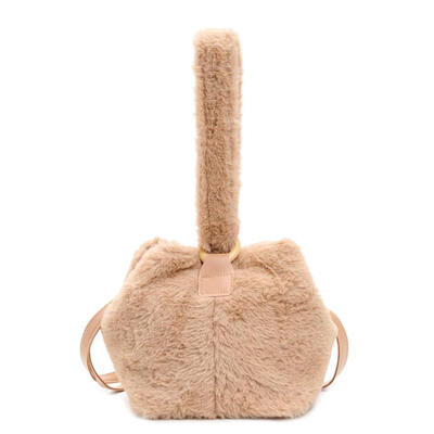 

Fashion Women Small Shoulder Plush Bag Messenger Handbags Solid Color Totes
