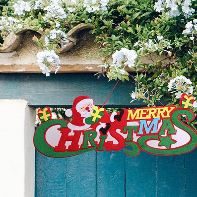 

New Christmas Ornaments Non-woven Letter Cards Decorations for Christmas Party Decorating