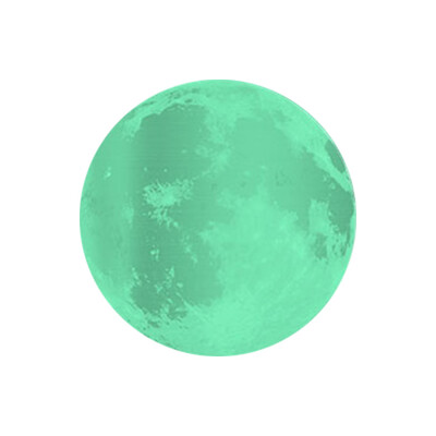 

〖Follure〗30cm 3D Large  oon Fluorescent Wall Sticker Removable Glow In The Dark Sticker