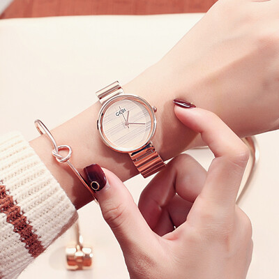 

Trend small fresh quartz female watch temperament rhinestone scale ladies belt waterproof watch