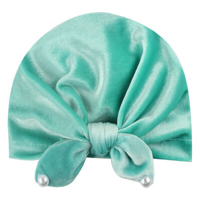 

Newborn Toddler Kids Baby Boys Girls Indian Turban Knot Velvet Beanie Hat Cap
