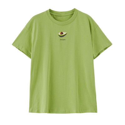 

Summer Women T-shirt Fruit Print Cotton T-shirts Female Cute Girls Tee Shirts Girls Pink Tops