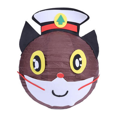 

DIY Cartoon Lantern Festive Children Handcrafted Round Paper Lantern
