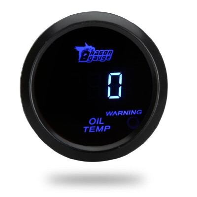 

Digital Oil Temp Temperature Meter Gauge with Sensor for Auto Car 52mm 2in LCD 40150 Celsius Degree Warning Light Black