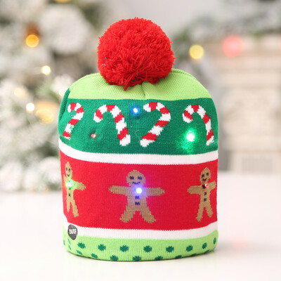 

〖Follure〗Kids Adult LED Light Christmas Hat Santa Claus Reindeer Snowman Xmas Gifts Cap