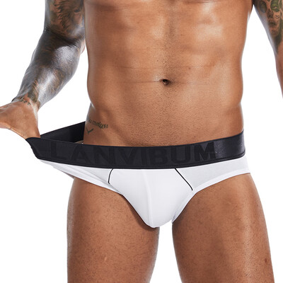 

Men Low Rise Breathable Underwear Bulge Pouch Briefs Elastic Knickers Underpants