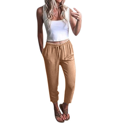 

Tailored Womens Pants Solid Casual Pants Fashion Pleated Pants