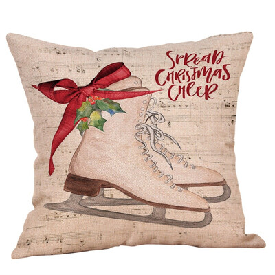 

Tailored Merry Christmas Pillow Cases Cotton Linen Sofa Cushion Cover Home Decor
