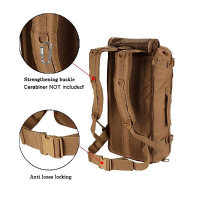 

Lixada Multifunction Outdoor Military Tactical Backpack Hiking Camping Trekking Shoulder Bag 45L