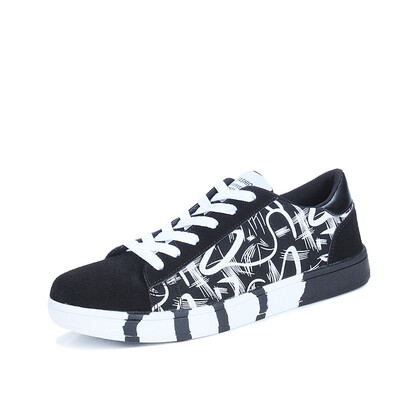 

Summer new canvas shoes male students Korean casual shoes mens youth shoes trend wild print shoes tide