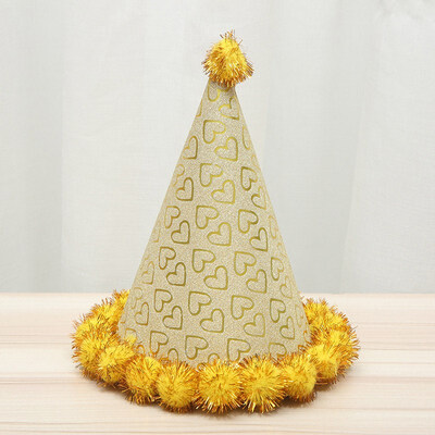 

FUNNYBUNNY Childrens Party Supplies Birthday Hat Handmade Hair Ball Cap Decoration Props Santa Hat Child Birthday Party Decor