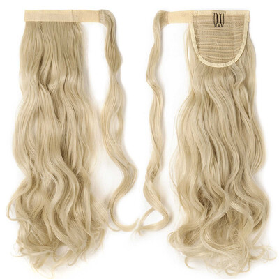 

Long Straight Ponytail Extension Wrap Around Synthetic Hair Extensions One Piece Hairpiece Pony Tail Extension for Women