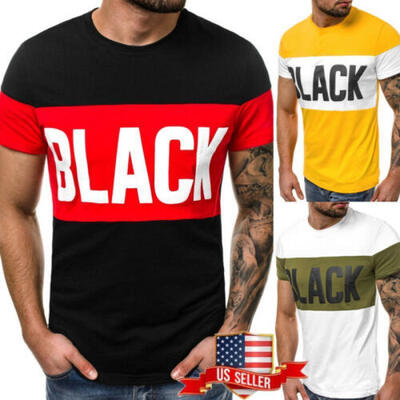

Mens Slim Fit O Neck Short Sleeve Muscle Tee Shirts Casual T-shirt Tops Blouse T