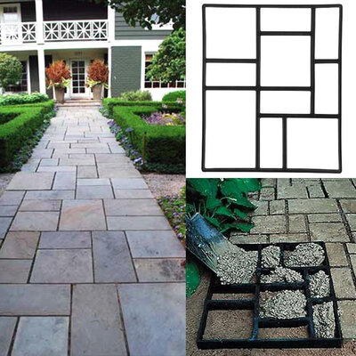 

Concrete Path Maker Mold Brick Cement Stepping Stone Road Molds Walk Maker Mould 60505cm